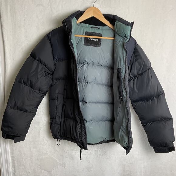 Bear USA Down Feather Full Zip Puffer Jacket Black Large - Picture 4 of 12